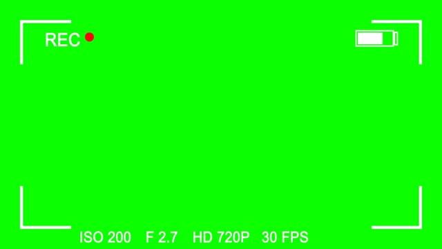 Camera HUD Overlay meme template blank