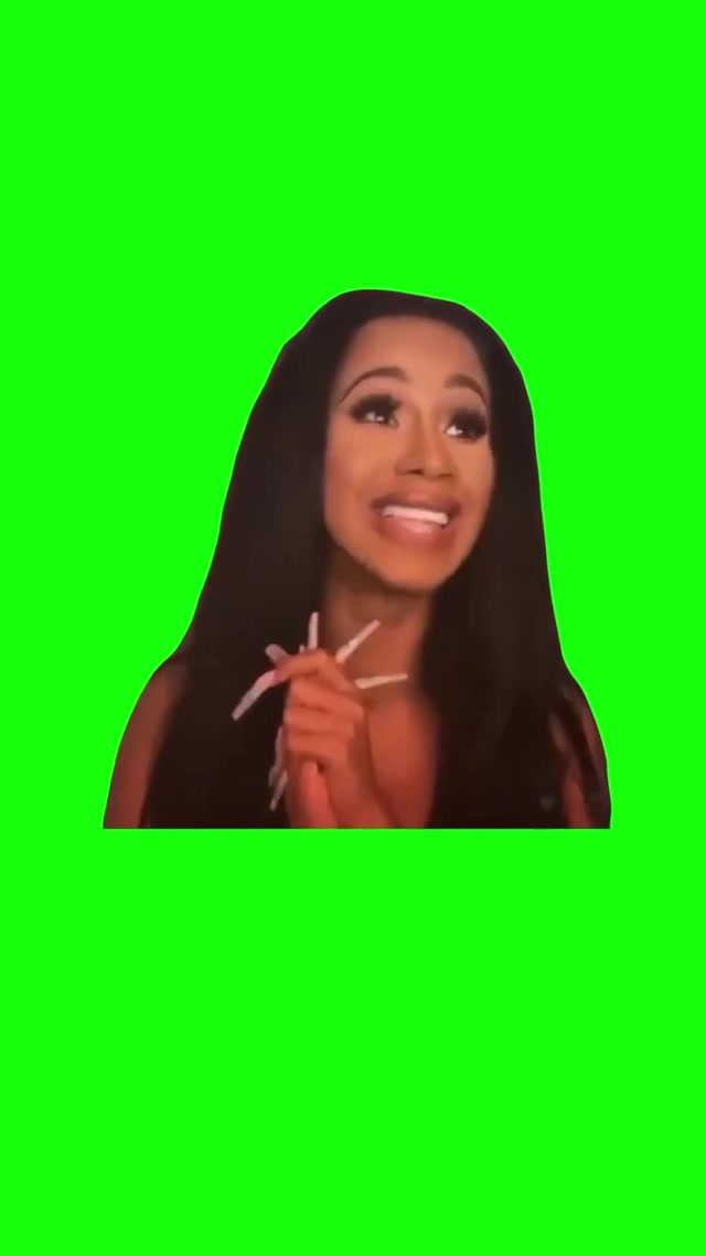 Cardi B “Oh My God What Is That? meme template blank