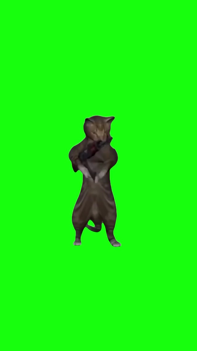 Cat Shooting Gun meme template blank