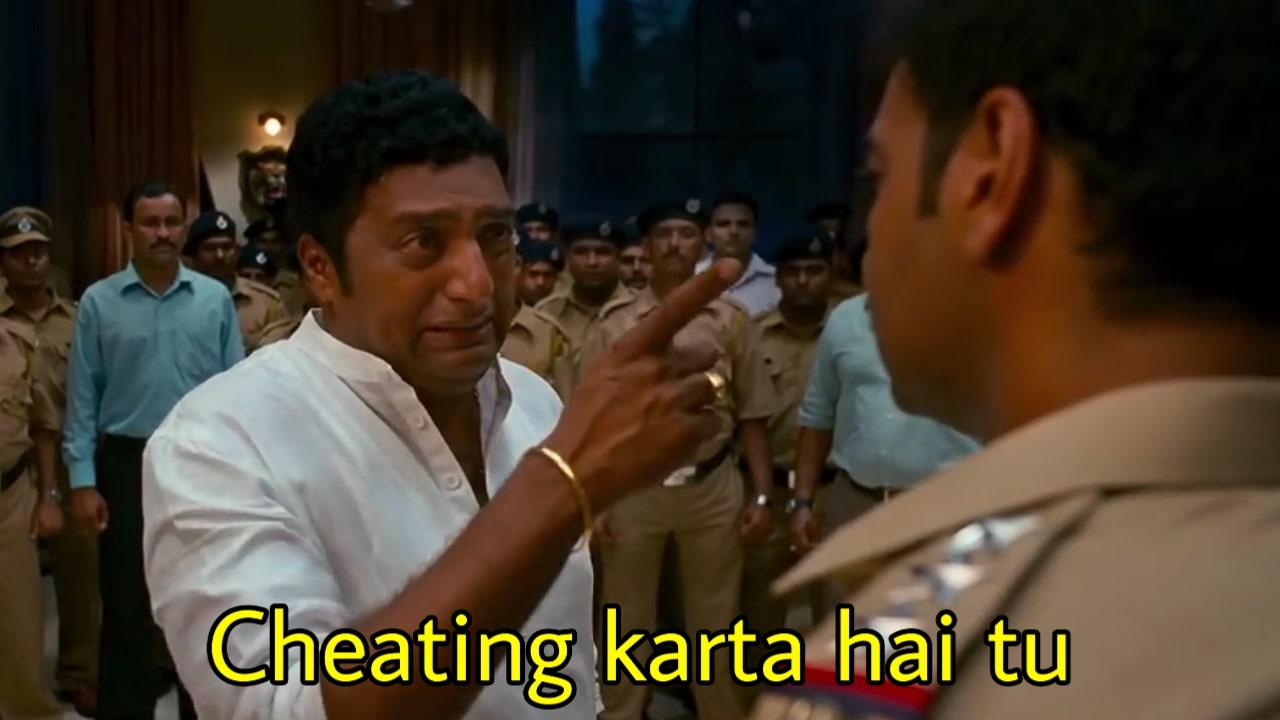 Cheating Karta Hai Tu meme template blank