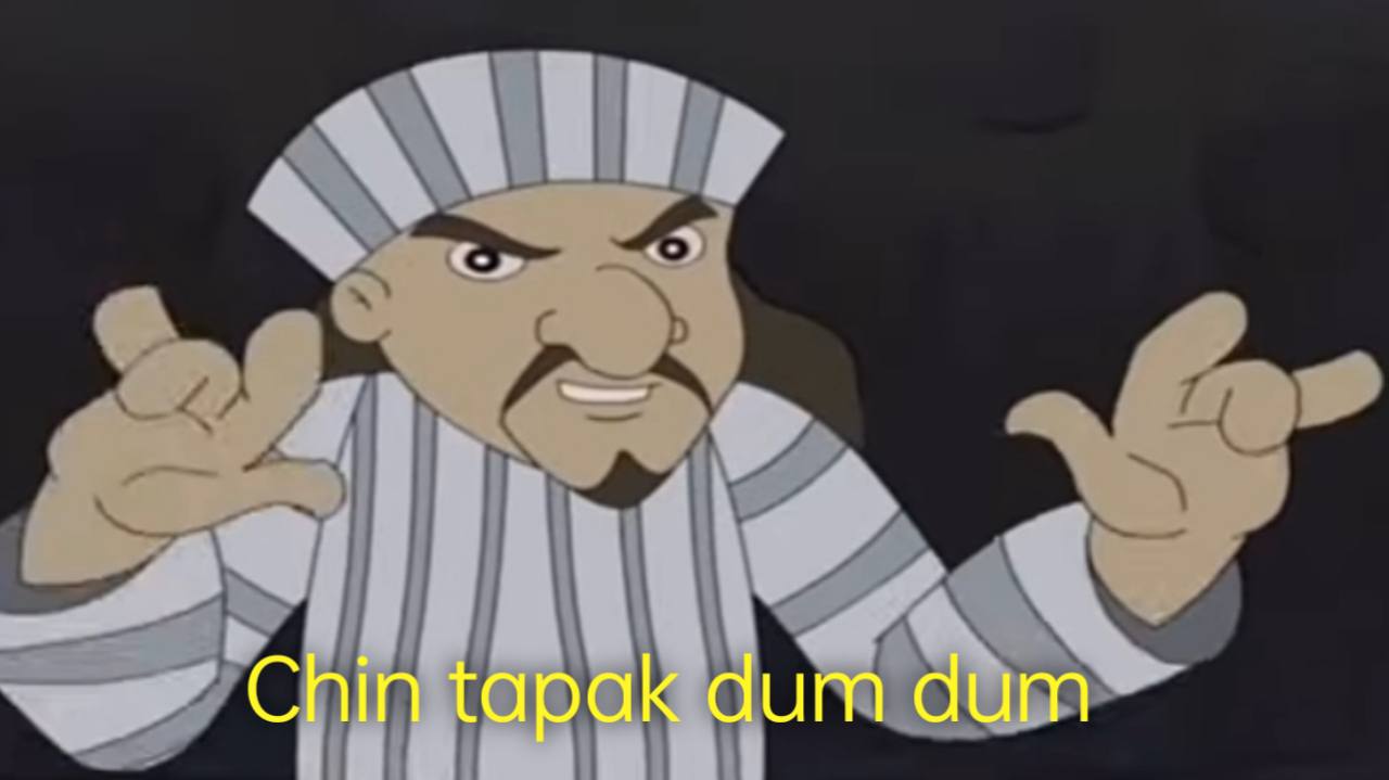 Chin Tapak Dum Dum meme template blank
