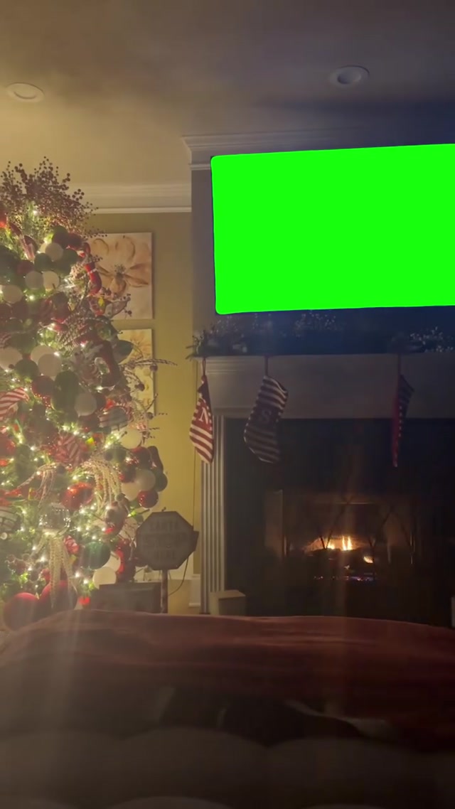 Christmas TV meme template blank