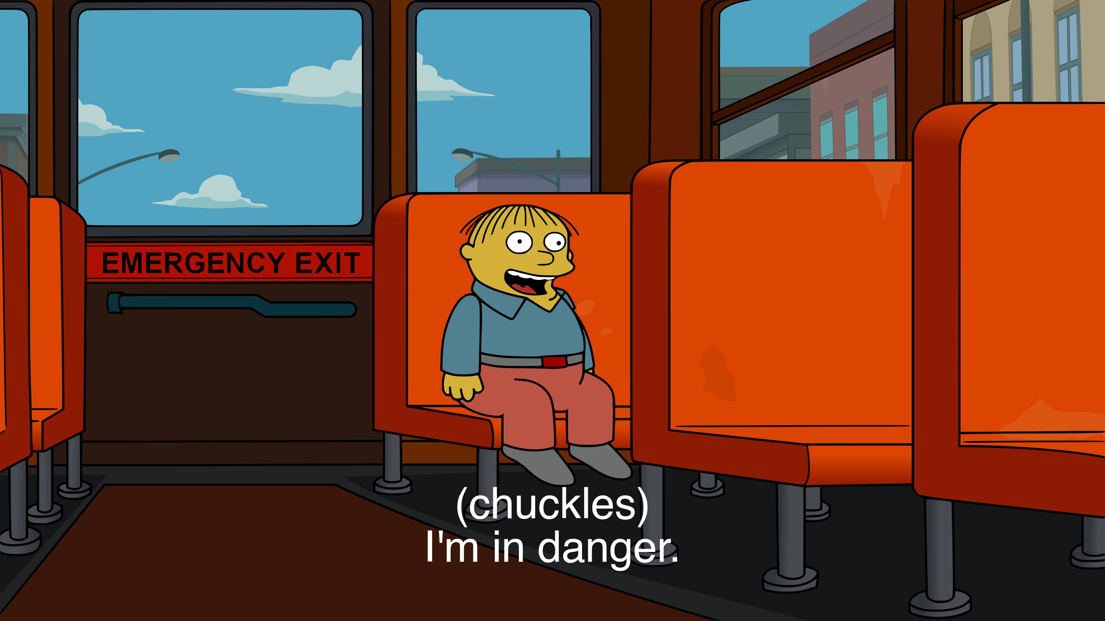 (chuckles) I'm in danger meme template blank - image format