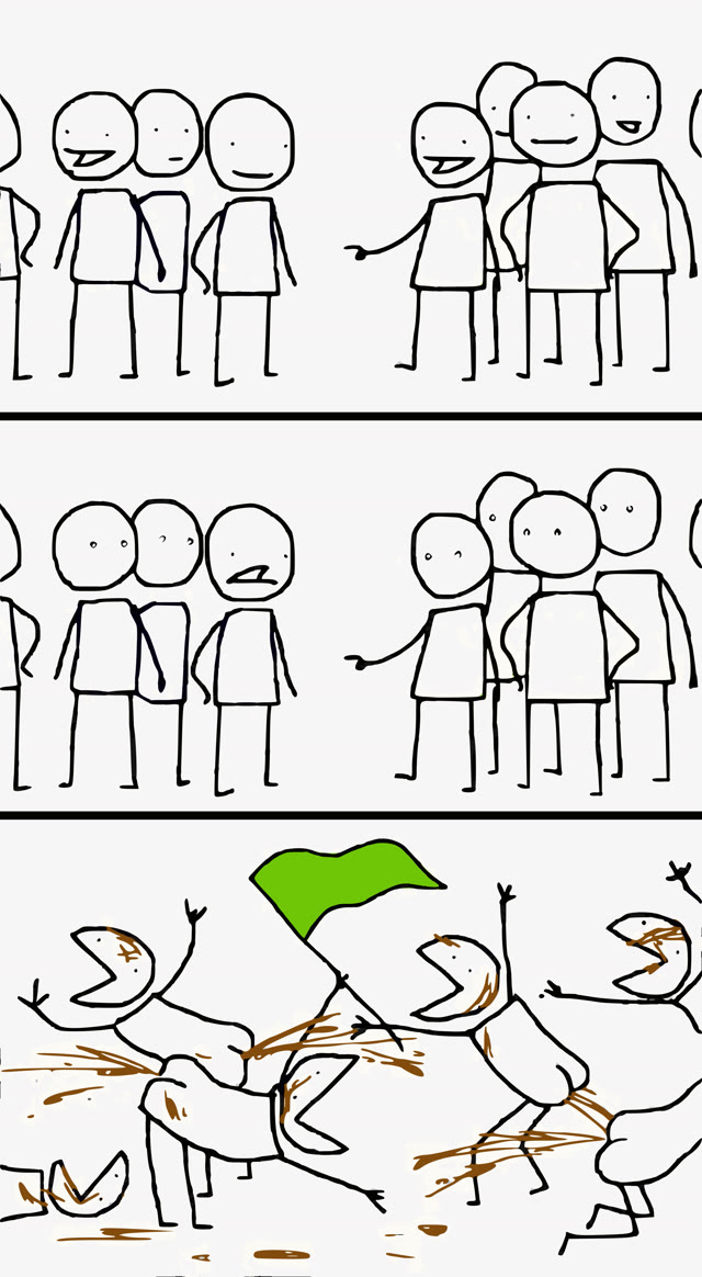 Civilized Discussion meme template blank