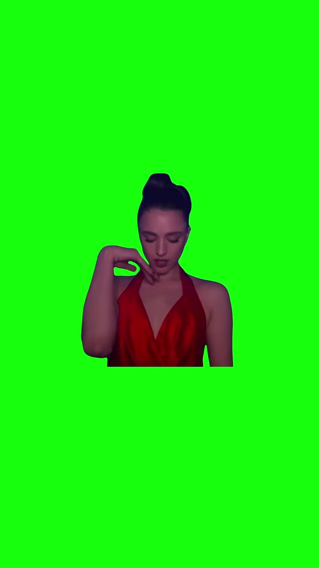 Margaret Qualley Staring meme template blank