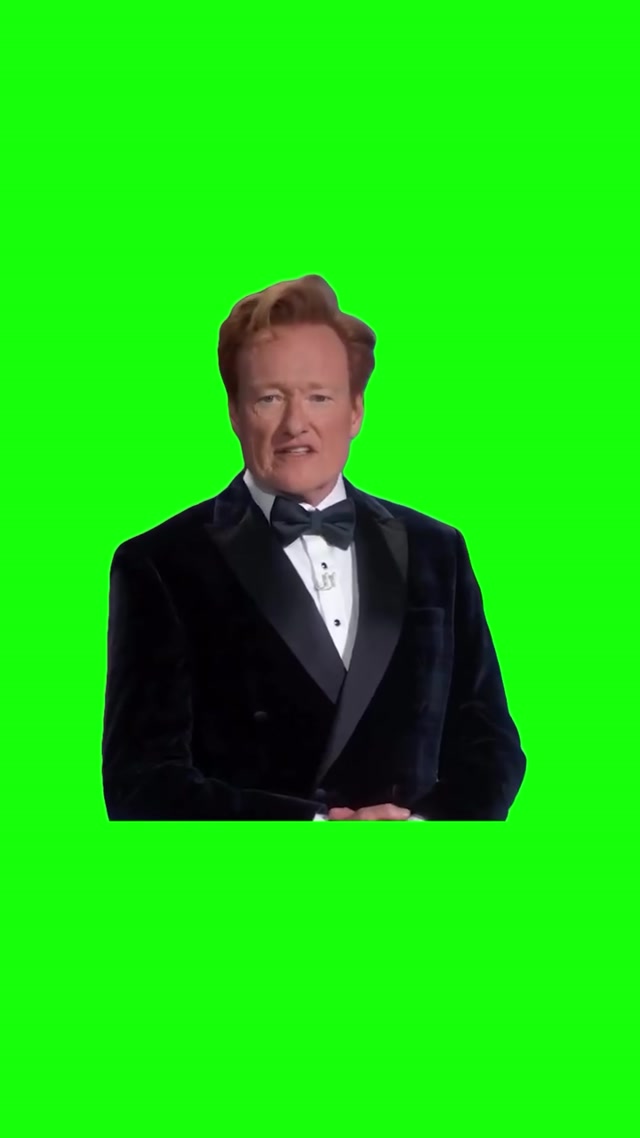 Conan Brainrot at the Oscars meme template blank