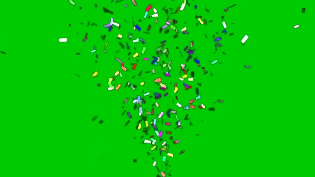 Confetti Burst meme template blank
