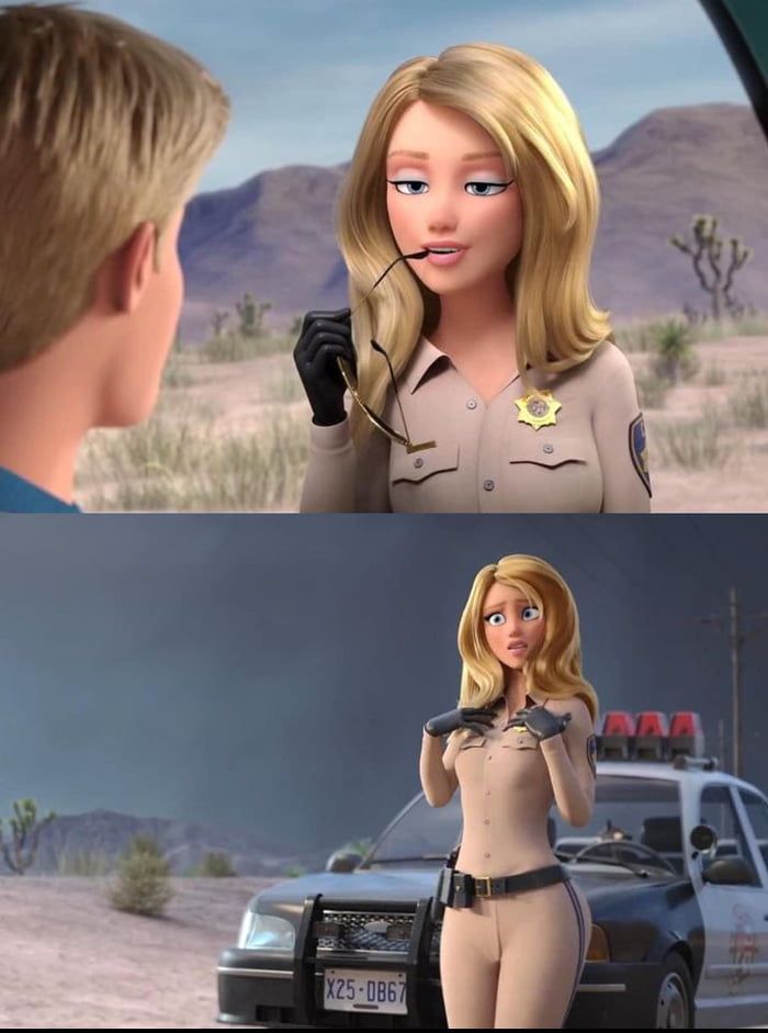 Confident Officer Shift meme template blank