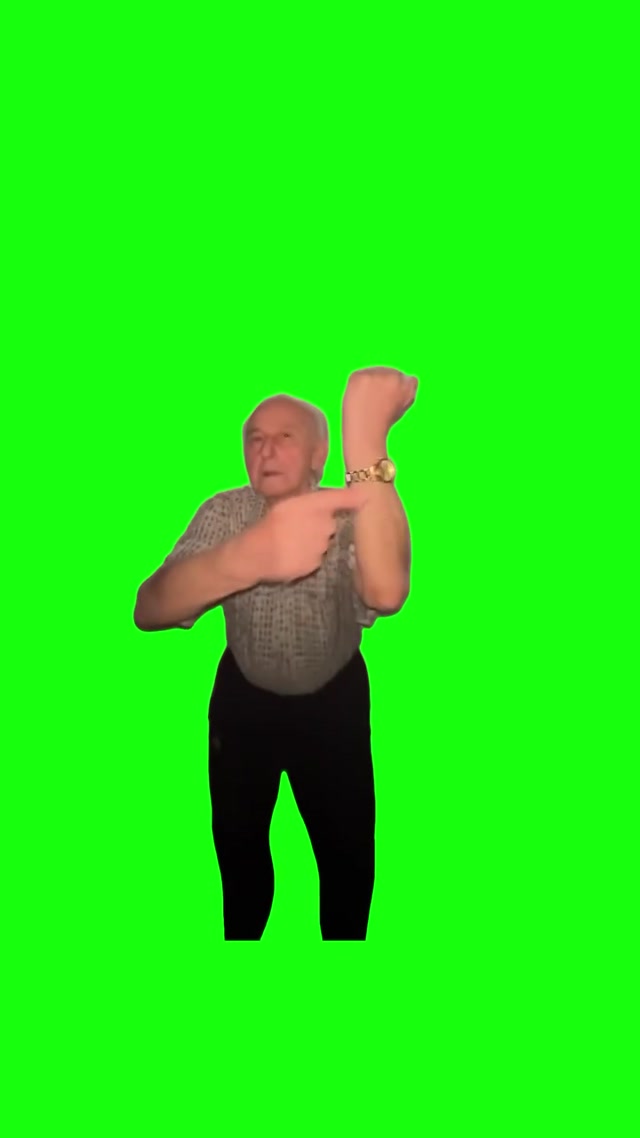 Cool Grandpa and Grandma Dancing meme template blank