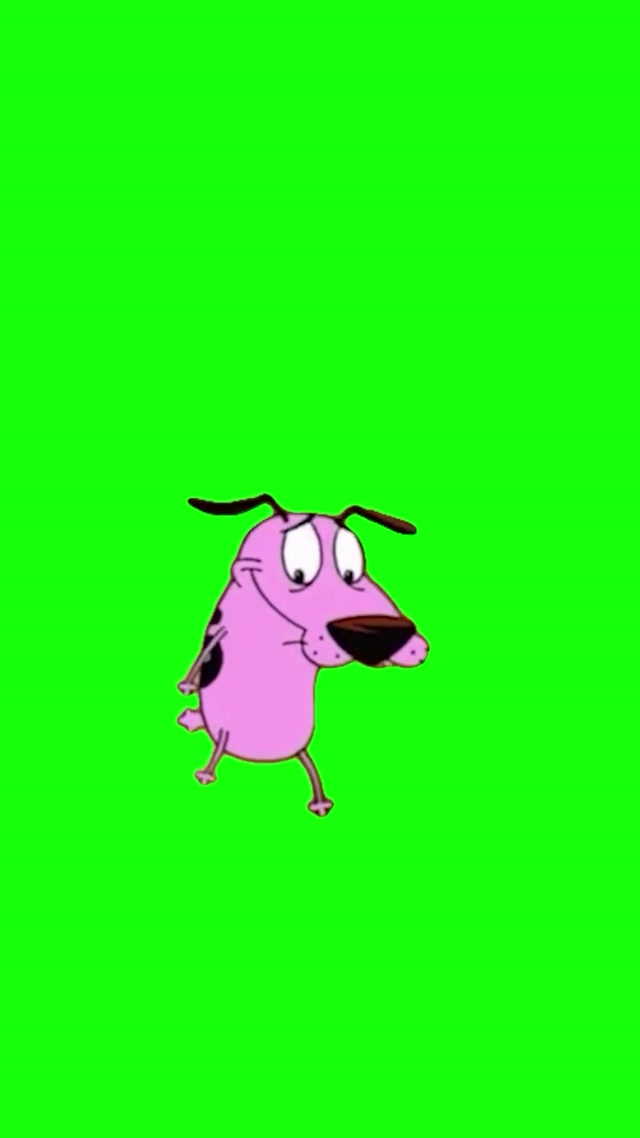 Courage the Cowardly Dog Dance meme template blank
