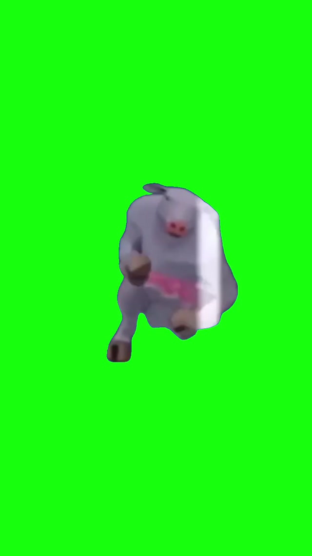 Cow Running To Dream On meme template blank