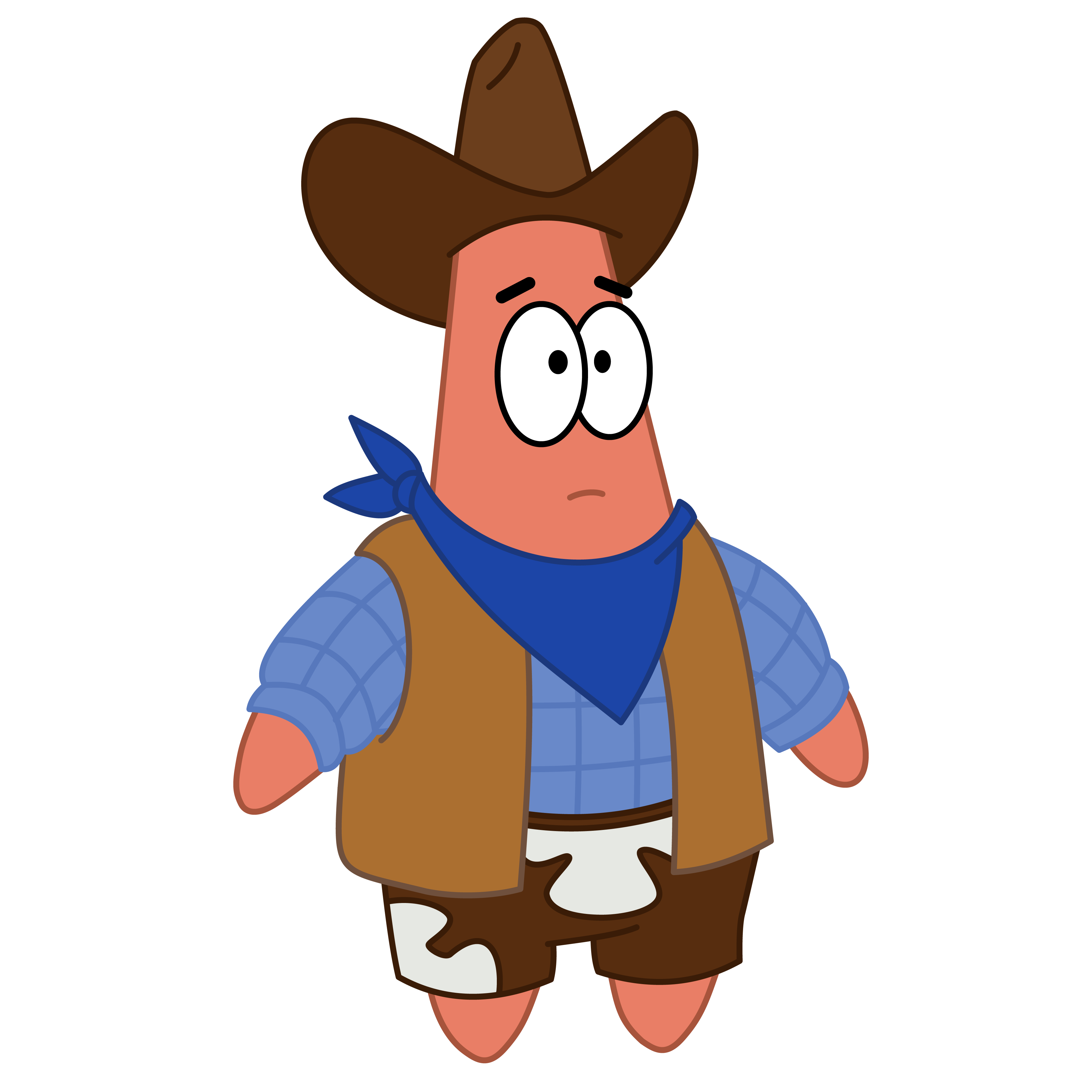 Cowboy Patrick meme template blank - image format