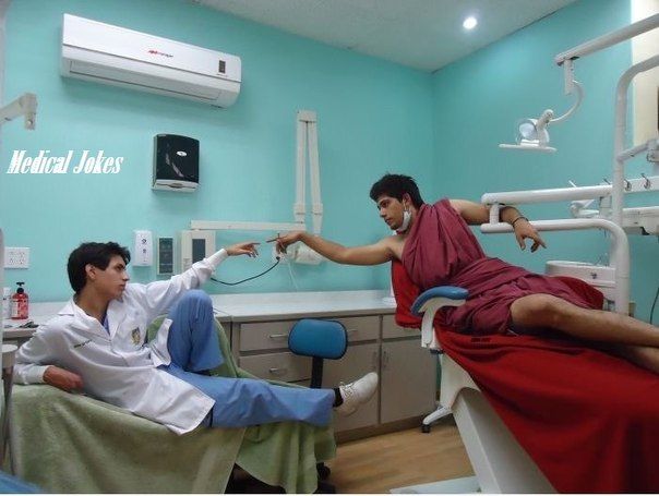 Creation of Adam Dentist Reenactment meme template blank - image format