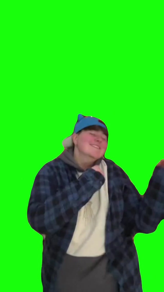 Cringe TikToker Dances to the Bluey Theme Song meme template blank