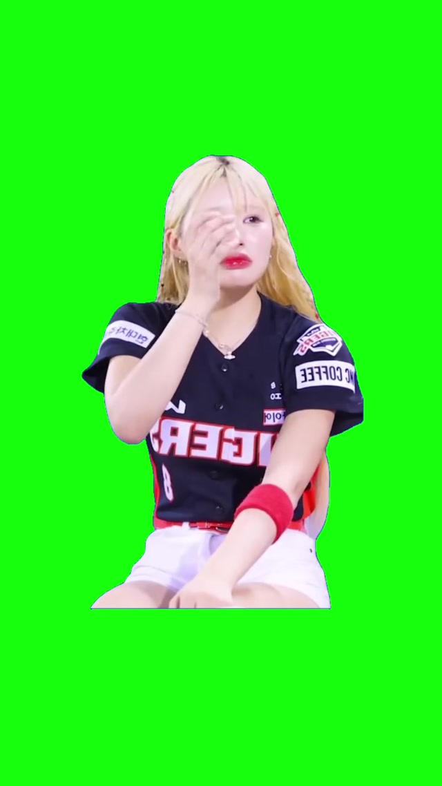 Crying Korean Cheerleader meme template blank