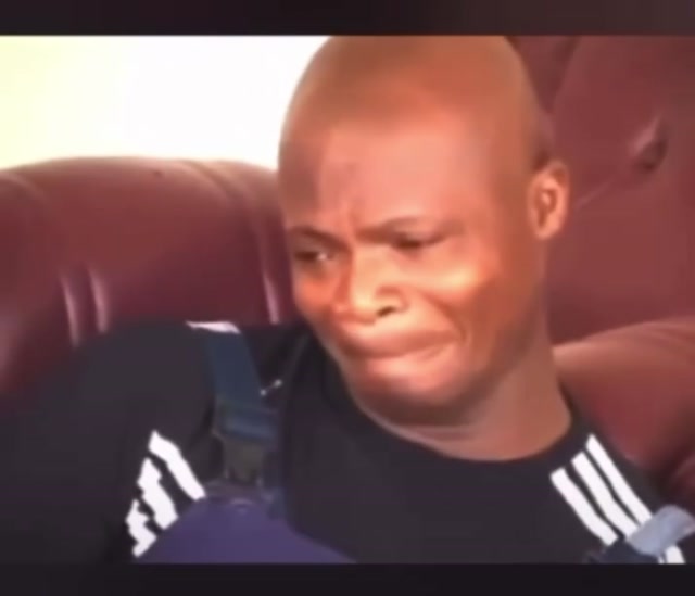 Crying Man Holding Back Tears meme template blank