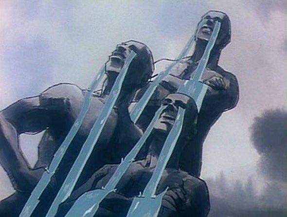 Crying Statues meme template blank - image format