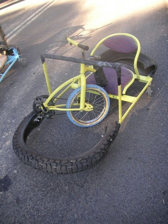 Cursed Homemade Go-Kart meme template blank - image format