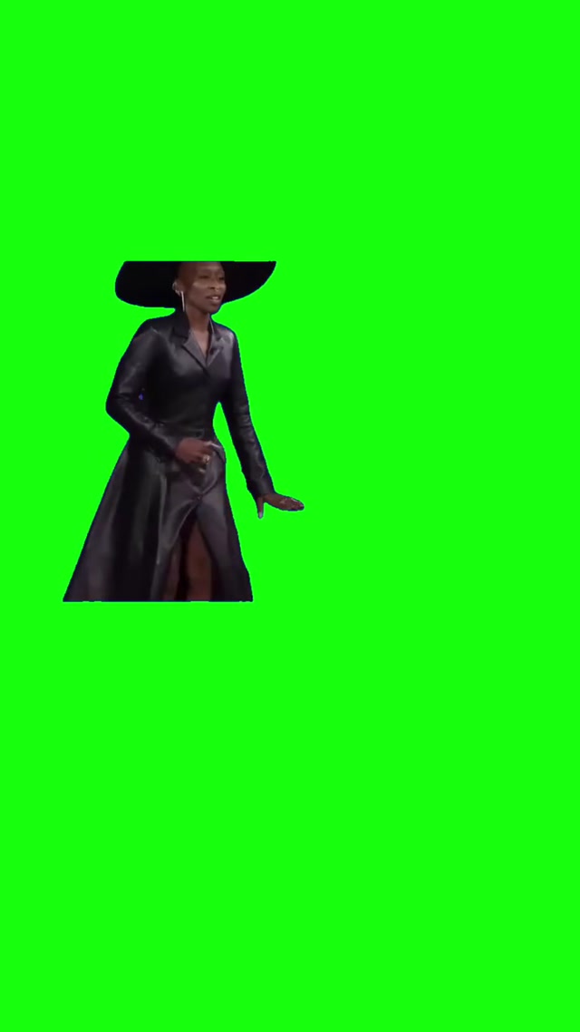 Cynthia Erivo Wicked Run meme template blank