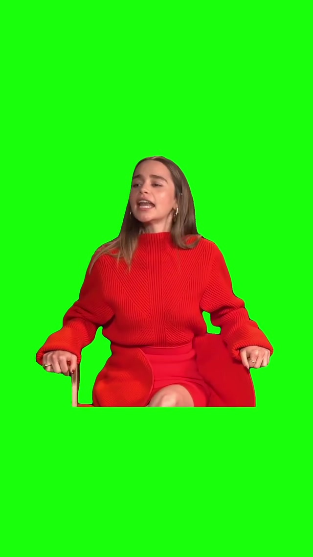 “Daddy, Daddy, Daddy. When Are We Filming?” Emilia Clarke meme template blank