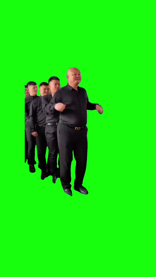 Dancing Chinese Waiters meme template blank