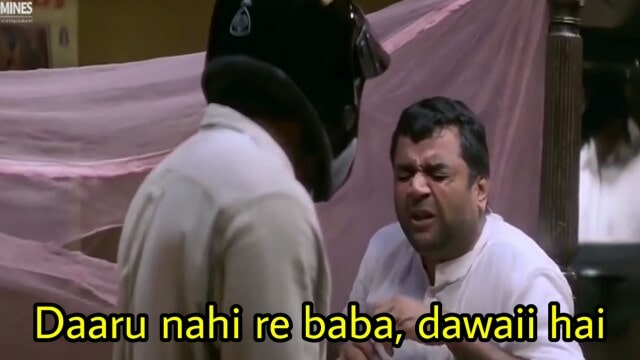 Daru Nahi Hai Re Baba meme template blank