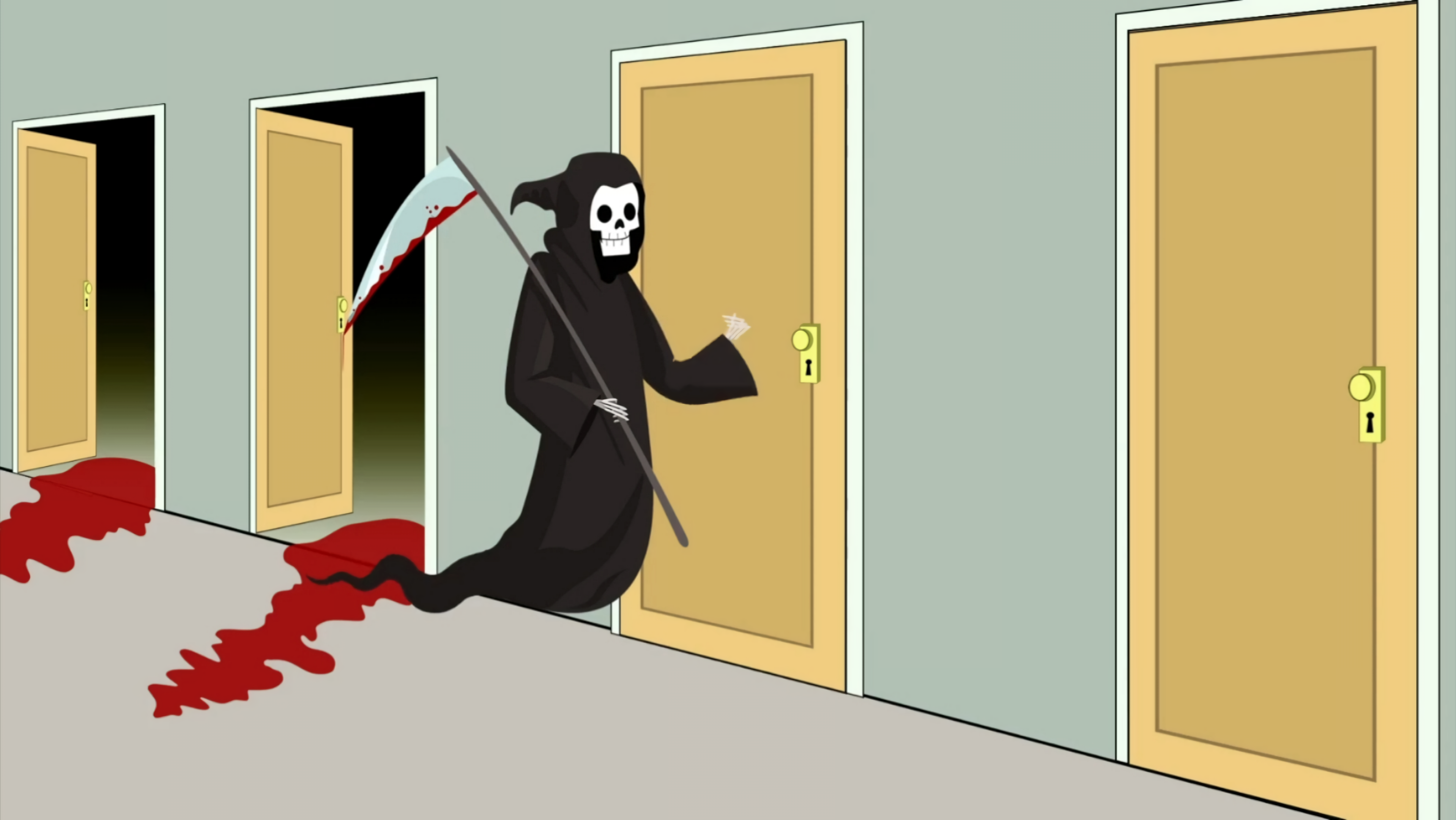 Death Knocking meme template blank - image format