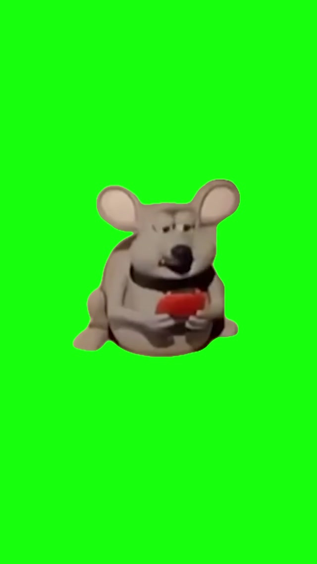 Depressed Mouse Eating meme template blank