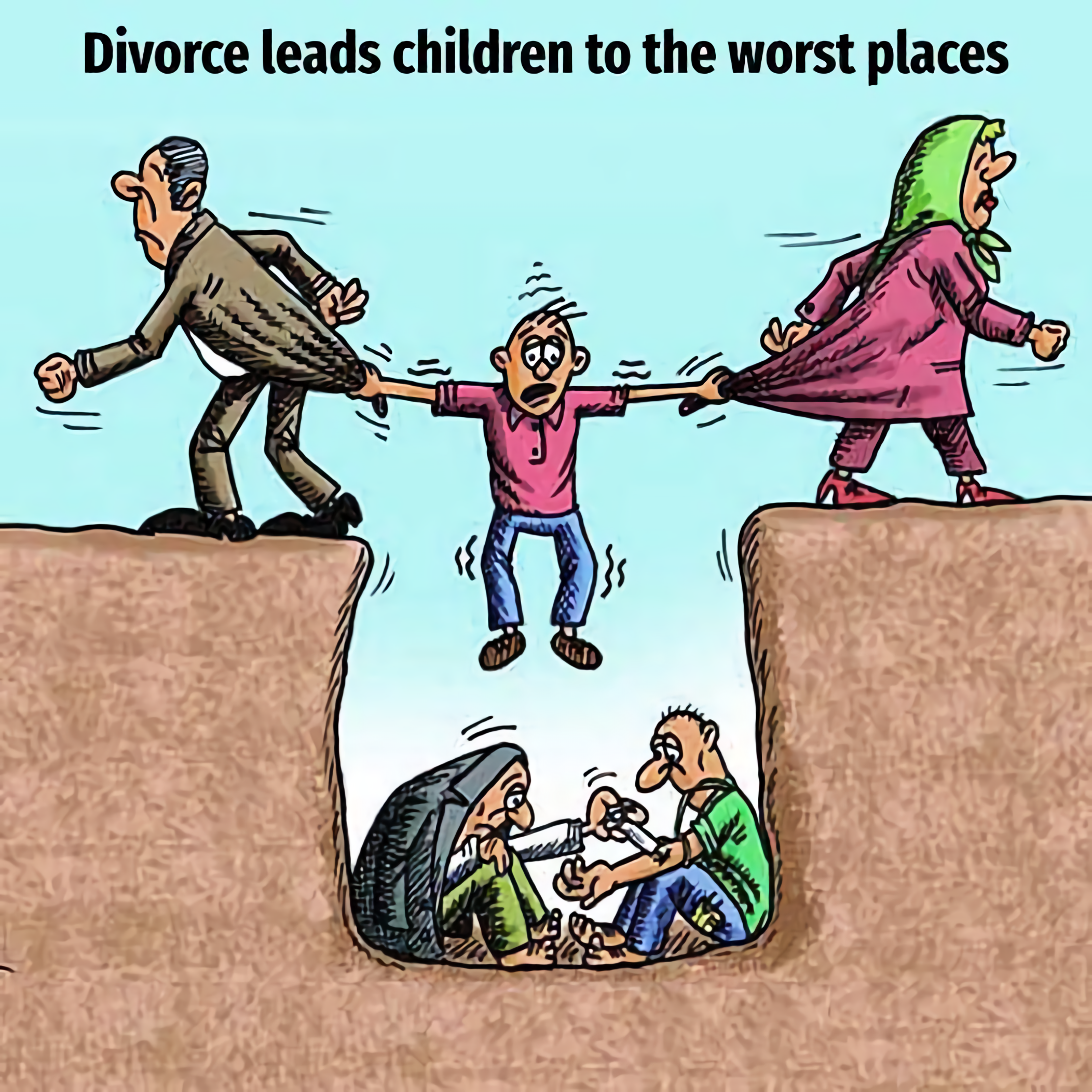 Divorce Leads to the Worst Places meme template blank - image format
