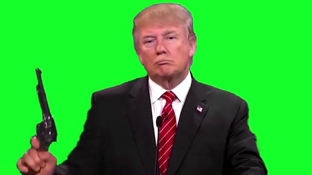 Donald Trump Revolver meme template blank