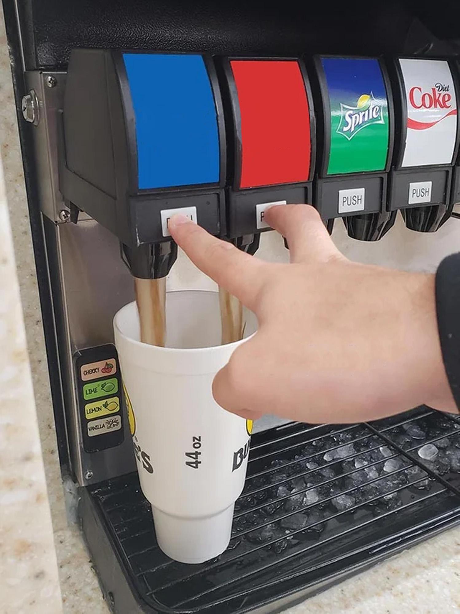 Double Soda Pour meme template blank - image format