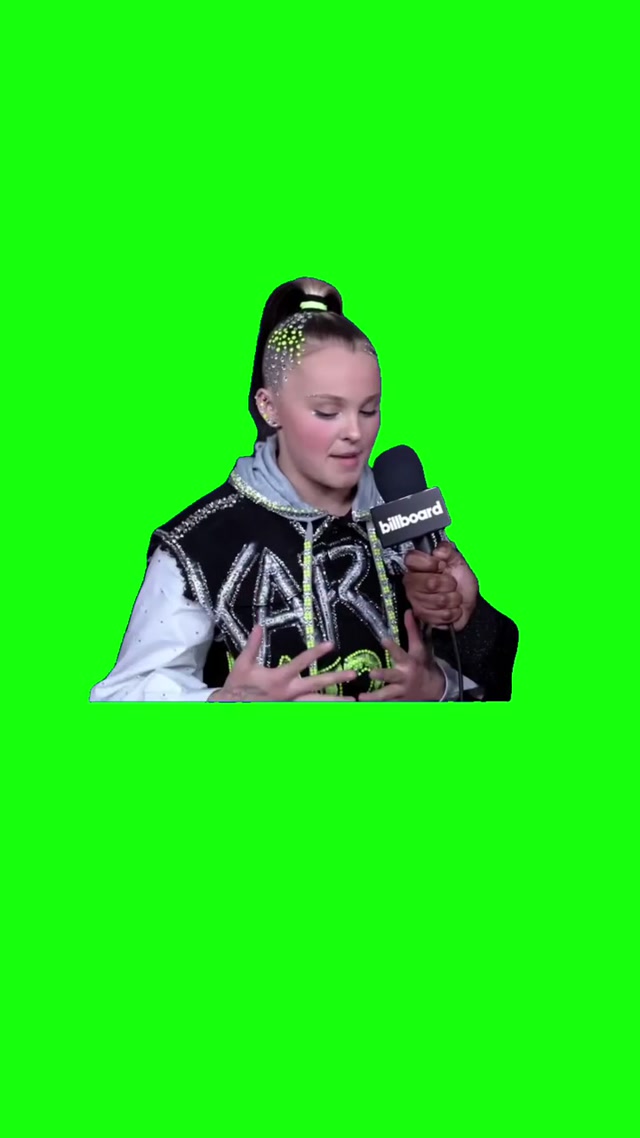 “Dramatic of a Change” JoJo Siwa meme template blank