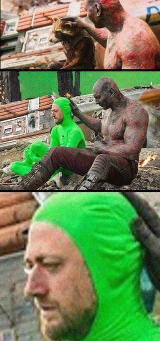 Drax Head-Pat meme template blank