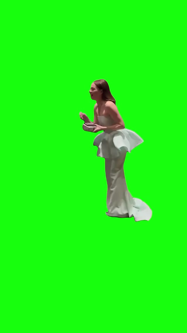 Emma Stone Running at the Oscars meme template blank