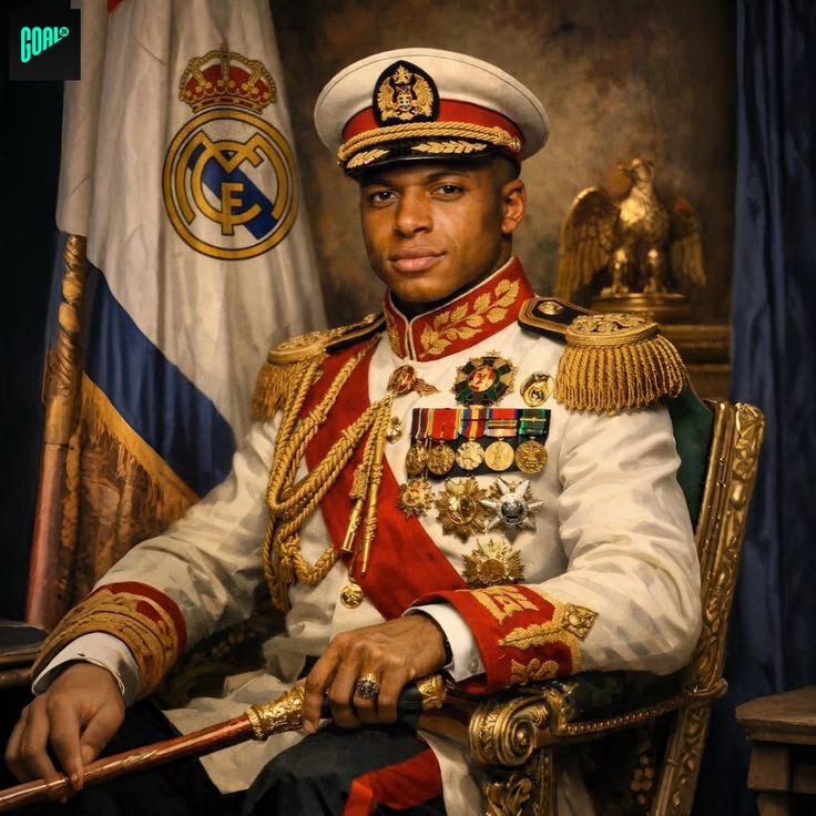 Emperor Mbappé of Madrid meme template blank
