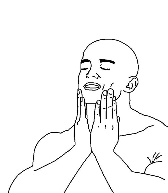 Feels Good meme template blank