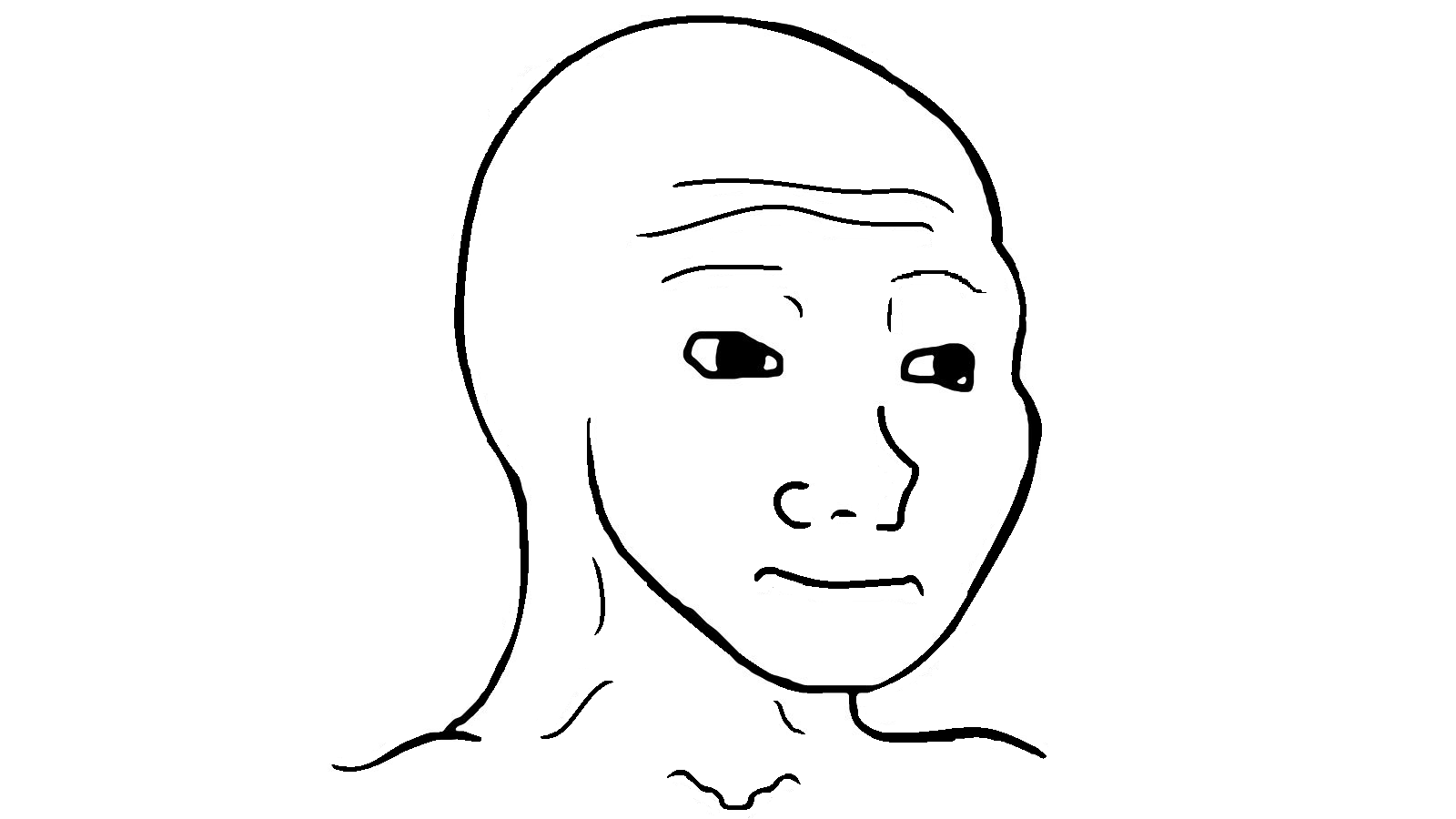 Feels Guy meme template blank