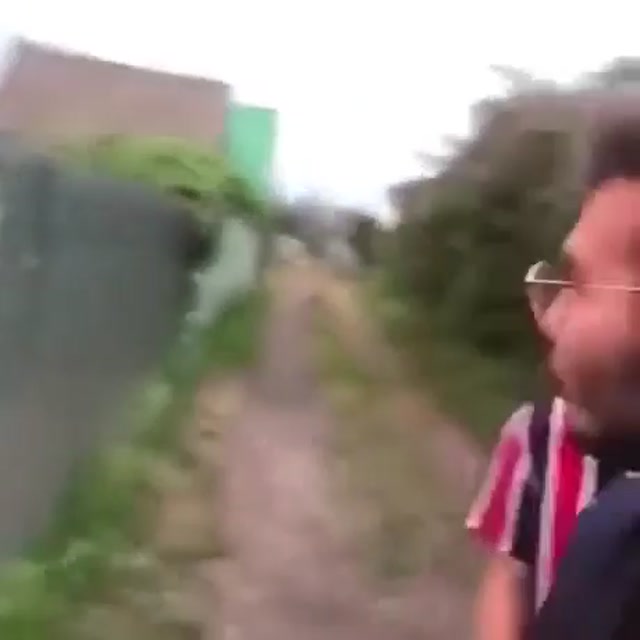 Fence Smash Prank Backfire meme template blank