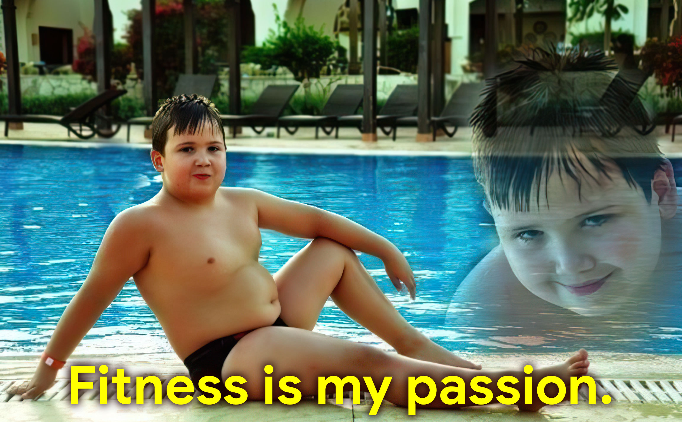 Fitness is My Passion meme template blank - image format