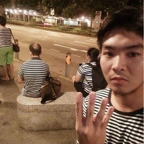 Four People Wearing Striped Shirts meme template blank - image format