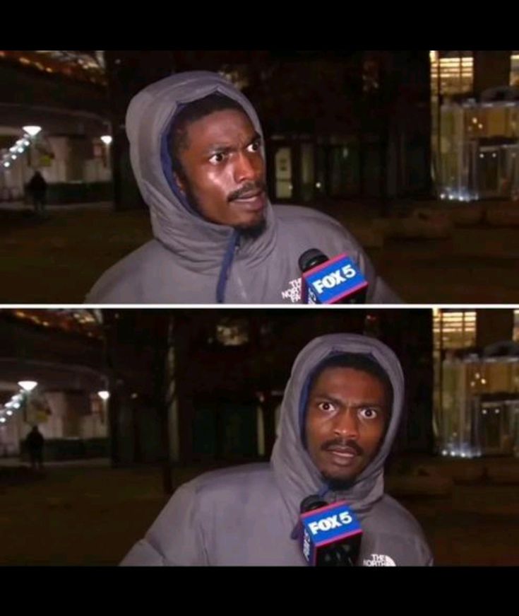 Fox 5 News Interview Shock meme template blank