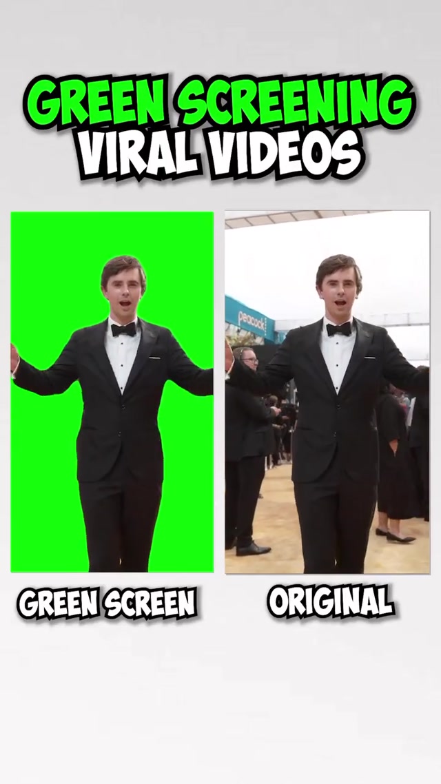 Freddie Highmore Posing on the Red Carpet Meme meme template blank