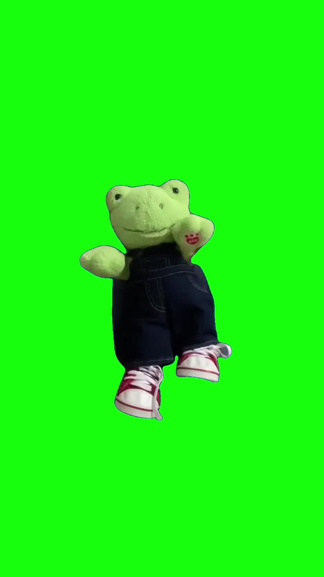 Frog Dancing to Upside Down meme template blank