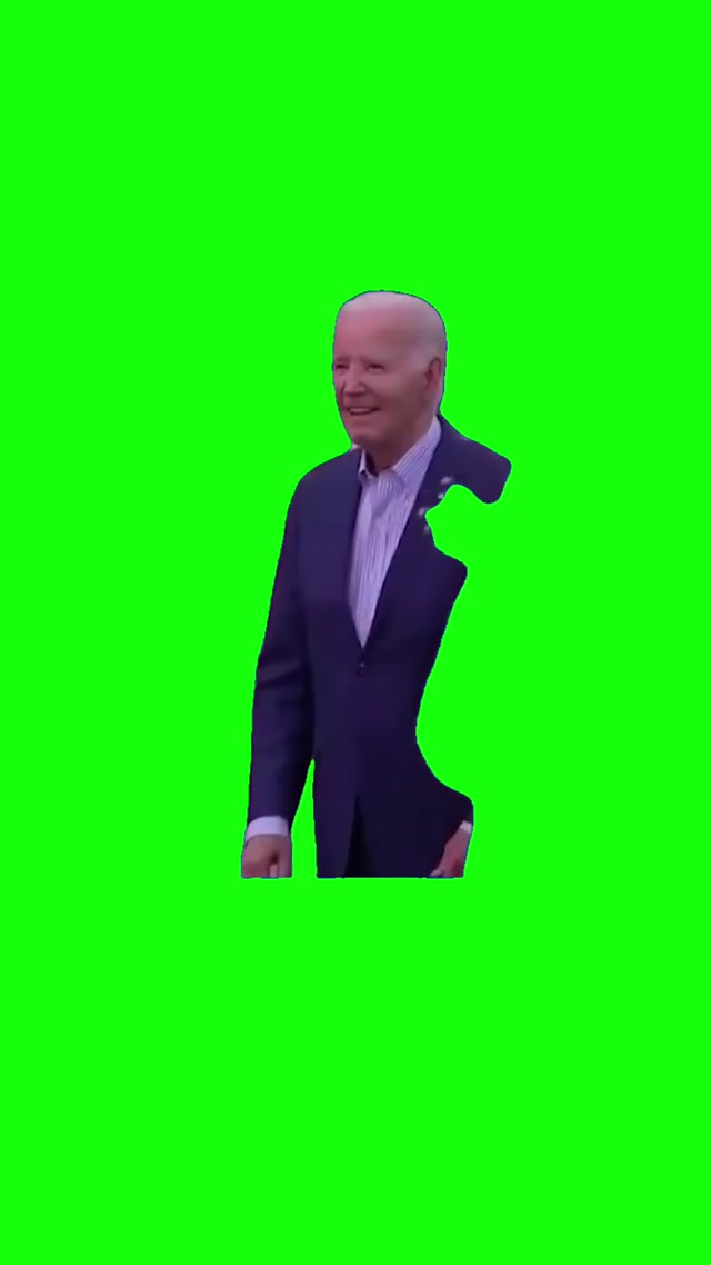 Frozen Biden meme template blank