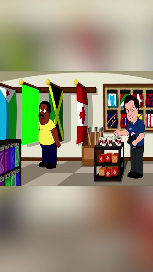 Gay Flag - The Cleveland Show meme template blank