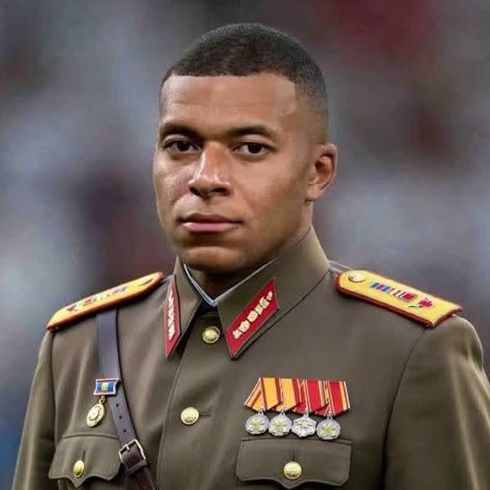 General Mbappé meme template blank