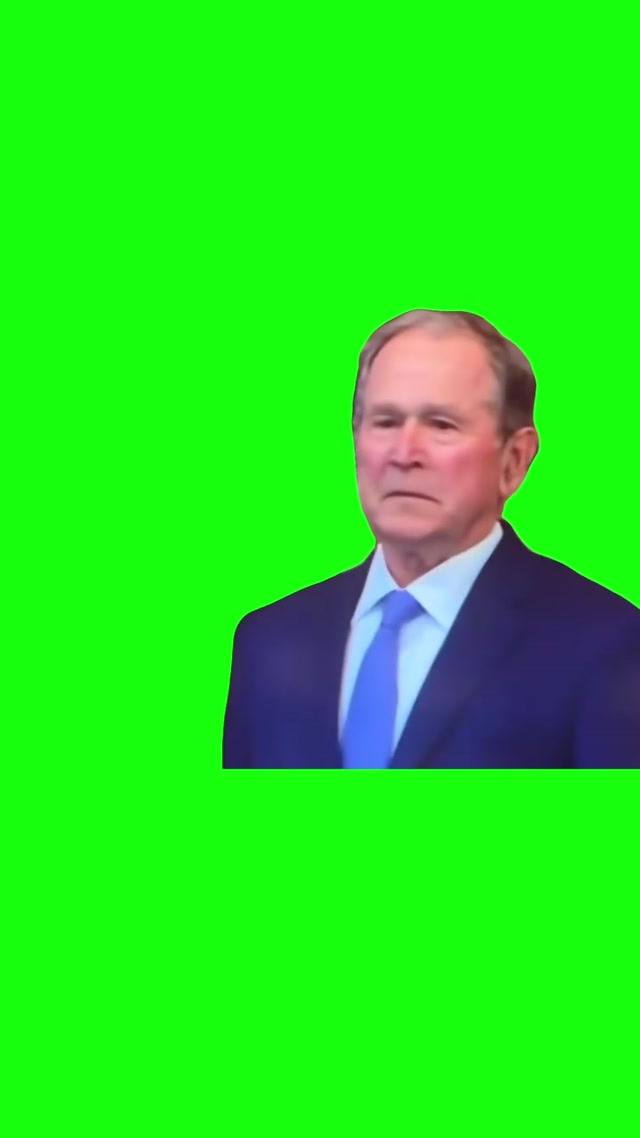 George W. Bush Smile at the Inauguration meme template blank