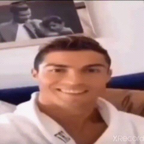 Ronaldo drinking Meme meme template blank