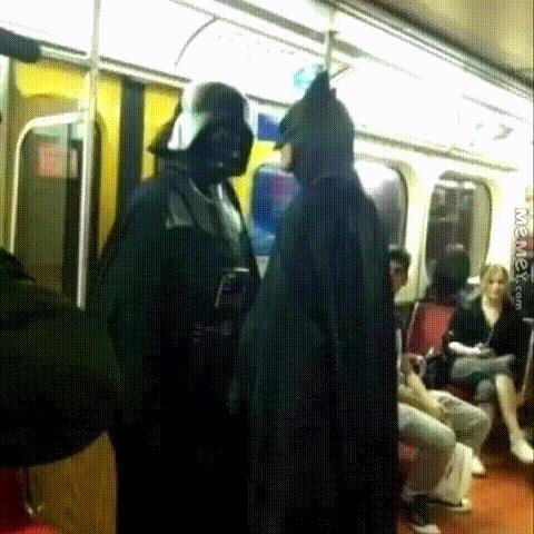 Darth Vader and Batman meme template meme template blank