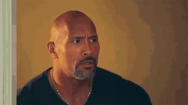 The Rock Wink meme template blank